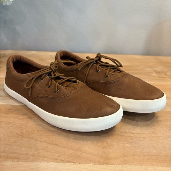 Youth Unisex 7 Sperry Spinnaker Washable Boat Nautical Leather Brown Shoes - Picture 8 of 11